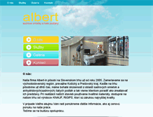 Tablet Screenshot of albert-in.sk